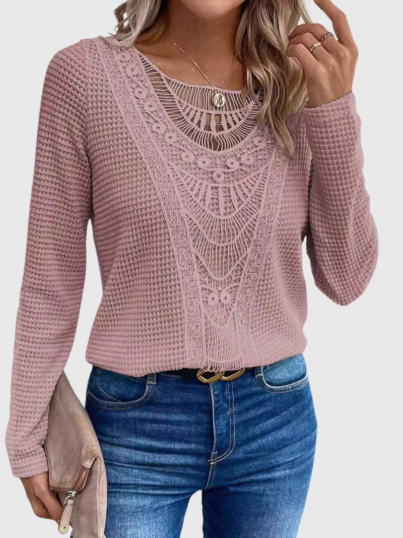 Amelie | Bohemian Pink Blouse
