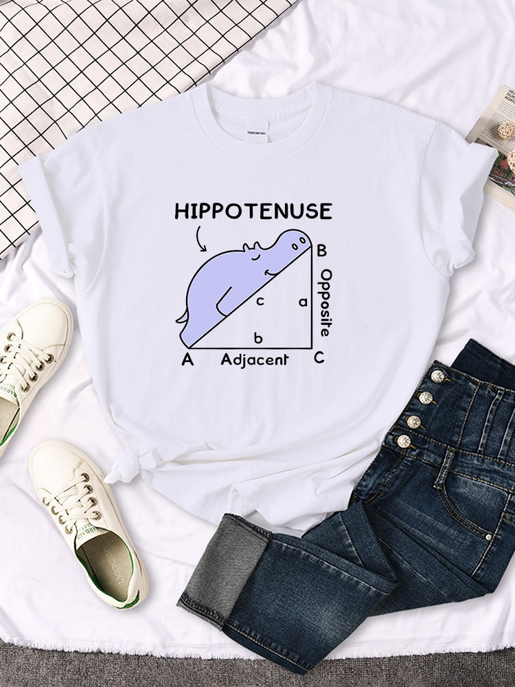 Tričko 'Hippotenuse' s matematickým vtipem